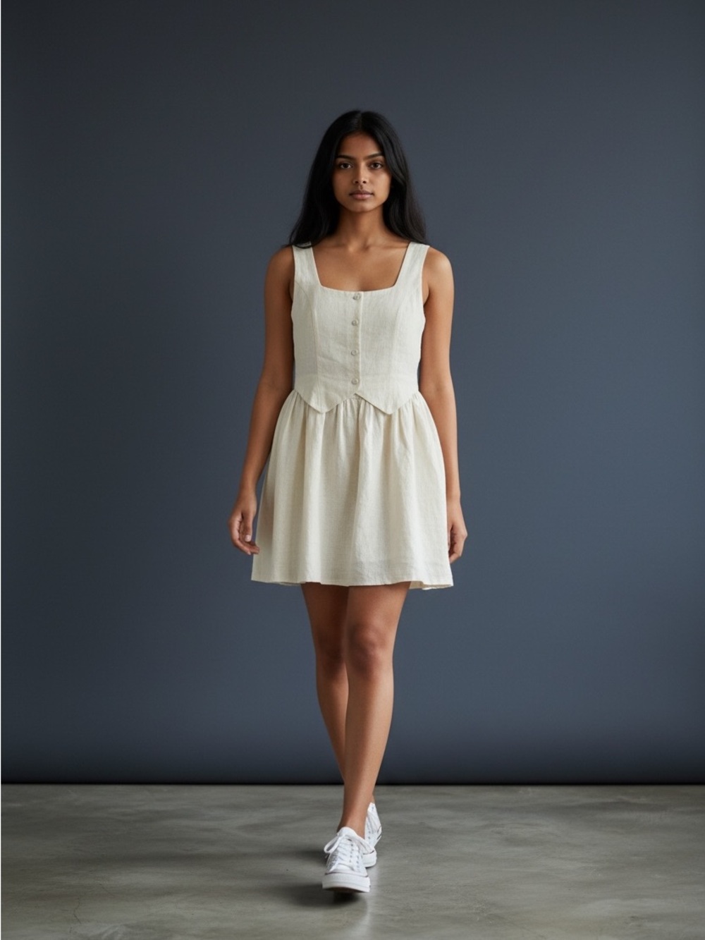 Needii linen/rayon mini dress